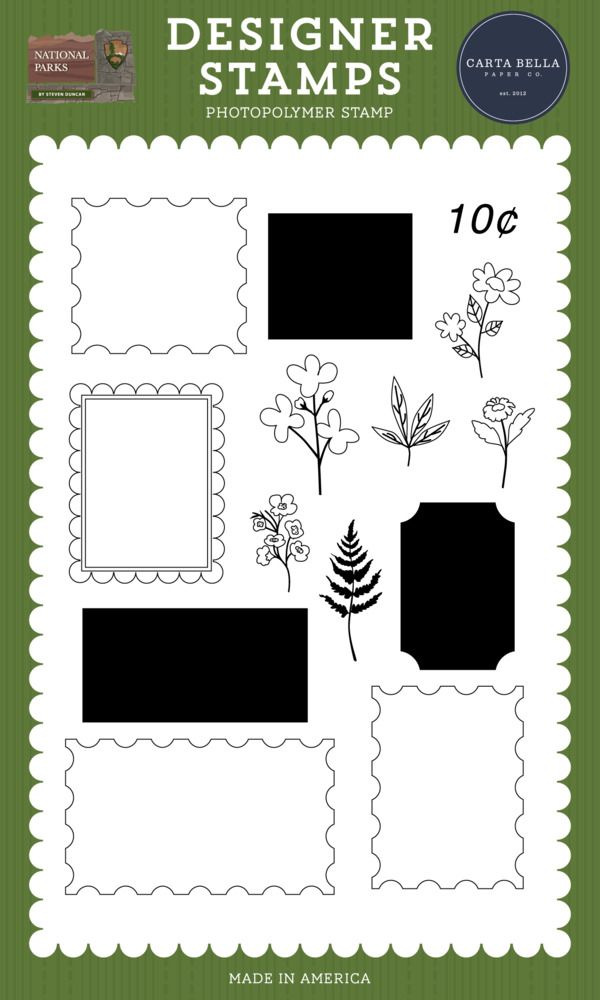 Postage - Clear Stamp Set - National Parks Collection