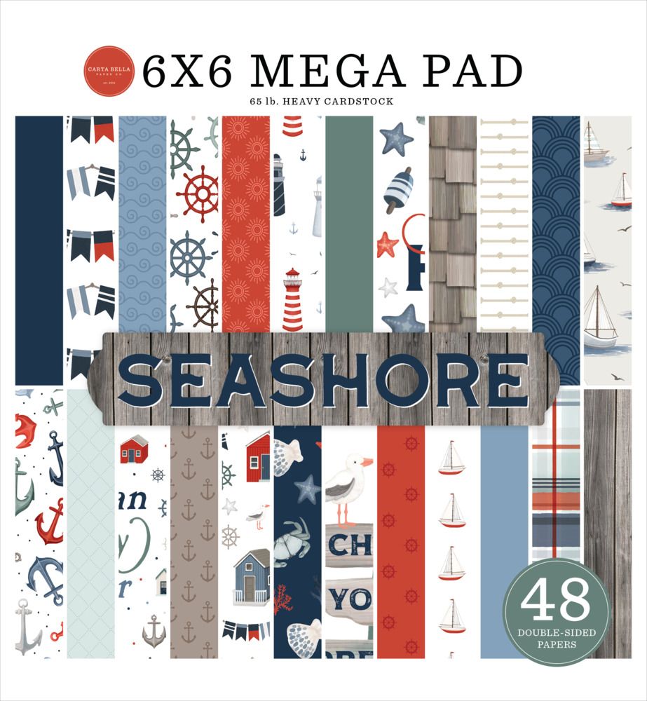 6x6 Mega Paper Pad - Seashore Collection