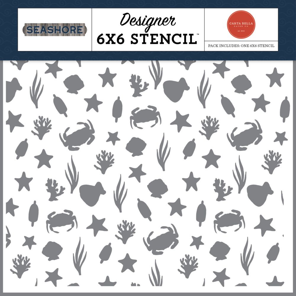 Ocean Friends - Stencil - Seashore Collection