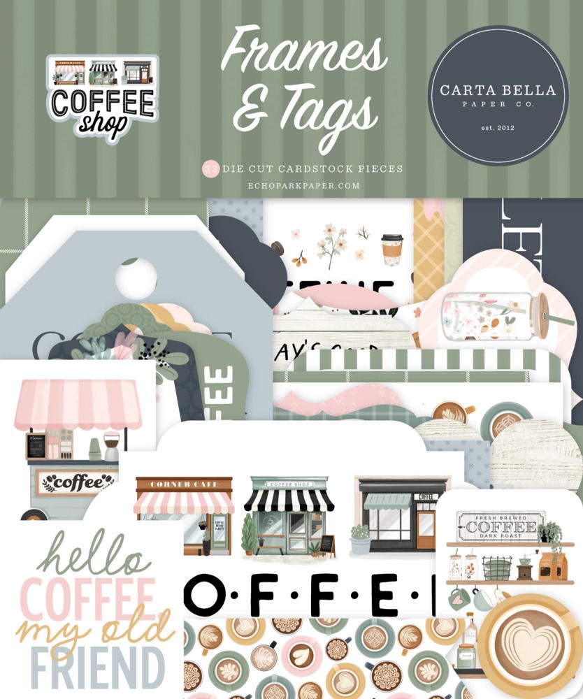 Frames &amp; Tags - Coffee Shop Collection
