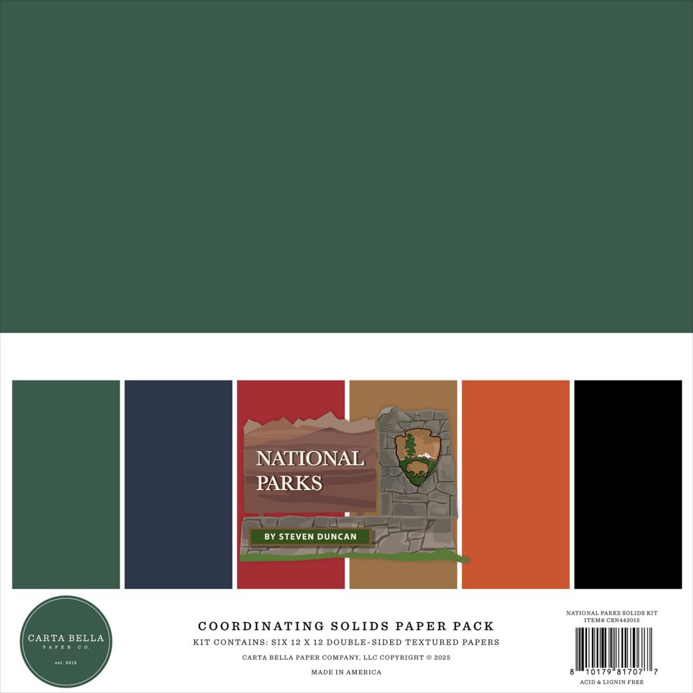 12x12 Solids Kit - National Parks Collection