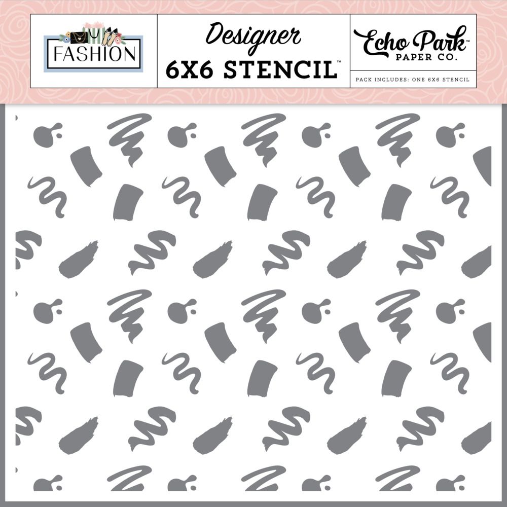 Stylish Splotches - Stencil - Fashion Collection