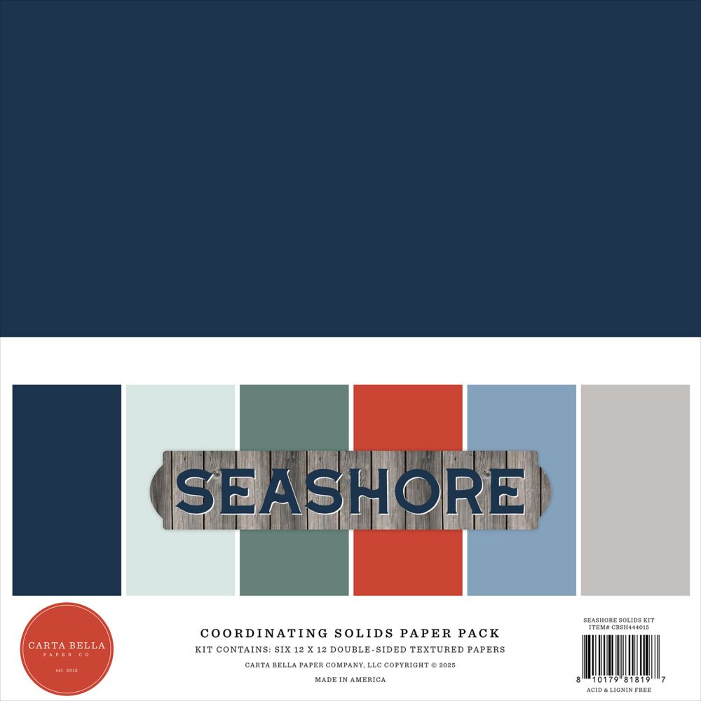 12x12 Solids Kit - Seashore Collection