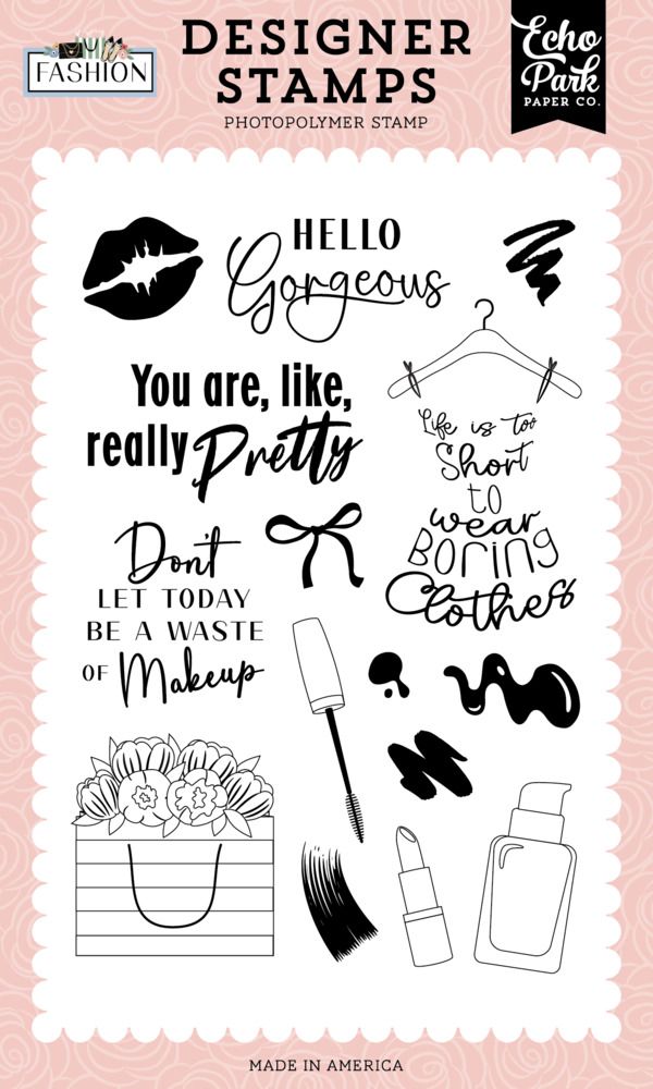 Really Pretty - Clear Stamp Set - Fashion Collection
