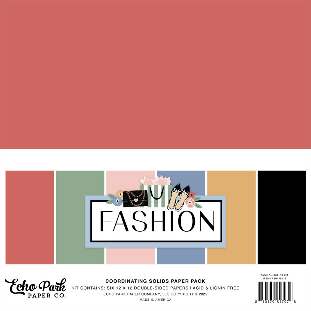 12x12 Solids Kit - Fashion Collection
