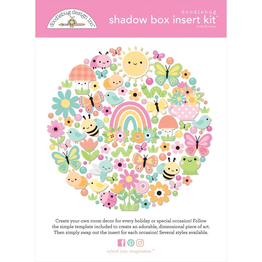 Shadow Box Insert Kit - Butterfly Kisses Collection