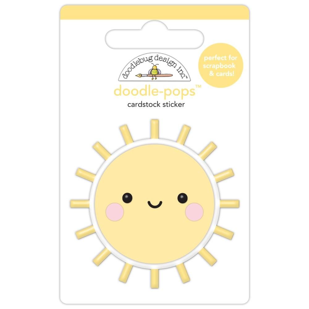 Good Day Sunshine - Doodle-pops 3D Cardstock Stickers - Butterfly Kisses Collection