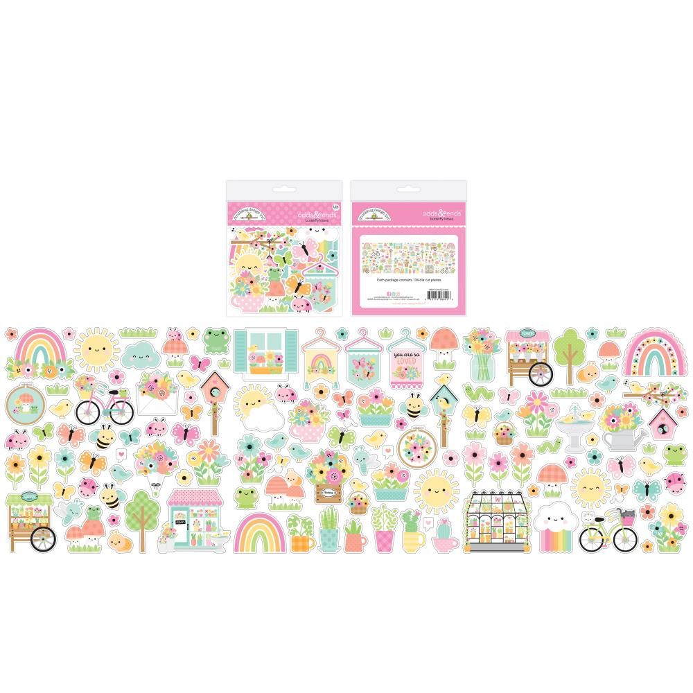 Icons - Cardstock Stickers - Butterfly Kisses Collection