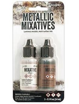 Pearl &amp; Copper - Metallic Mixative - Tim Holtz Alcohol Ink Set