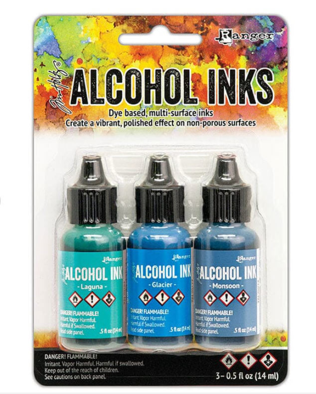 Teal/Blue Spectrum - Tim Holtz Alcohol Ink Set