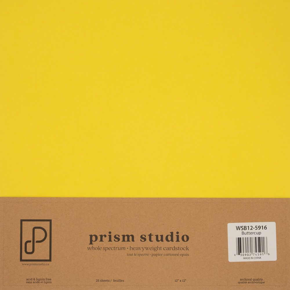 Buttercup - 12x12 Whole Spectrum Smooth Cardstock
