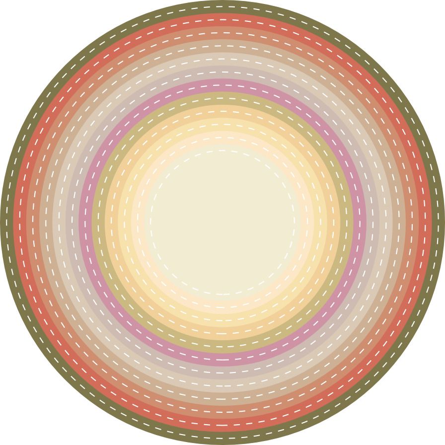 Nesting Stitched Circles - Die Set