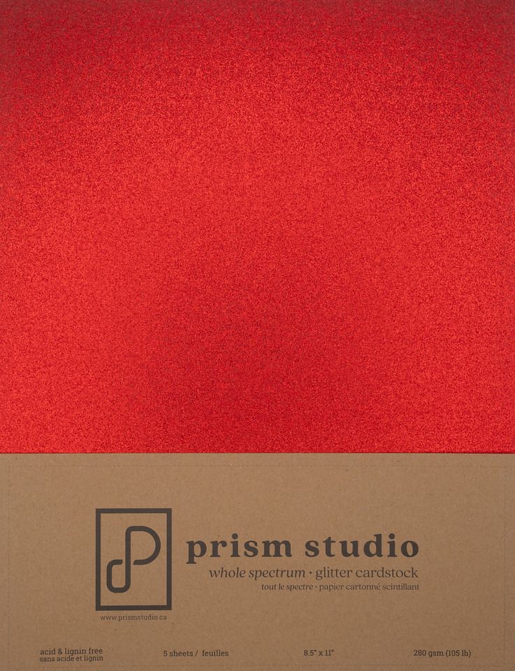 Ruby - 8.5x11 Glitter Cardstock