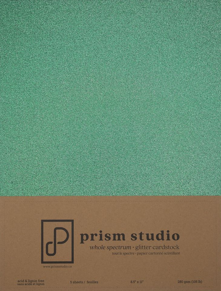 Emerald - 8.5x11 Glitter Cardstock