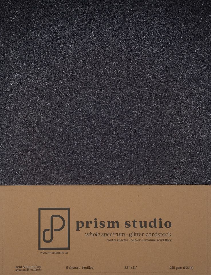 Obsidian - 8.5x11 Glitter Cardstock