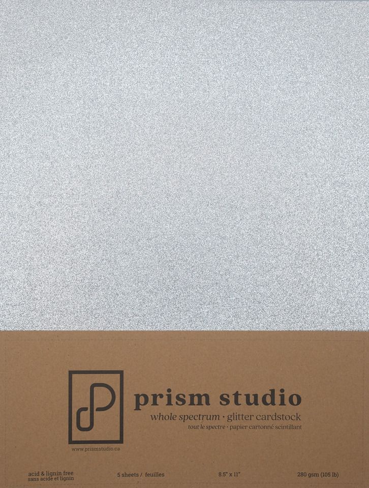Chrome - 8.5x11 Glitter Cardstock