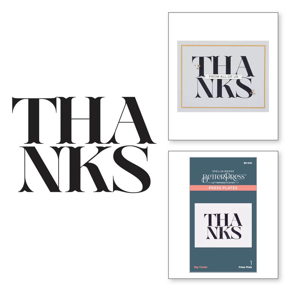 Big Thanks - BetterPress Press Plates