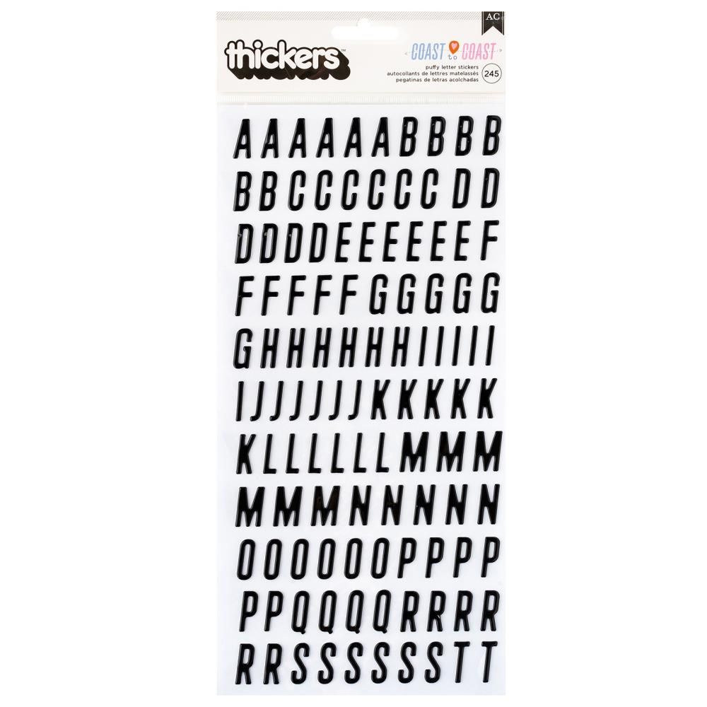 Coast-To-Coast - Thickers Alphabet Stickers