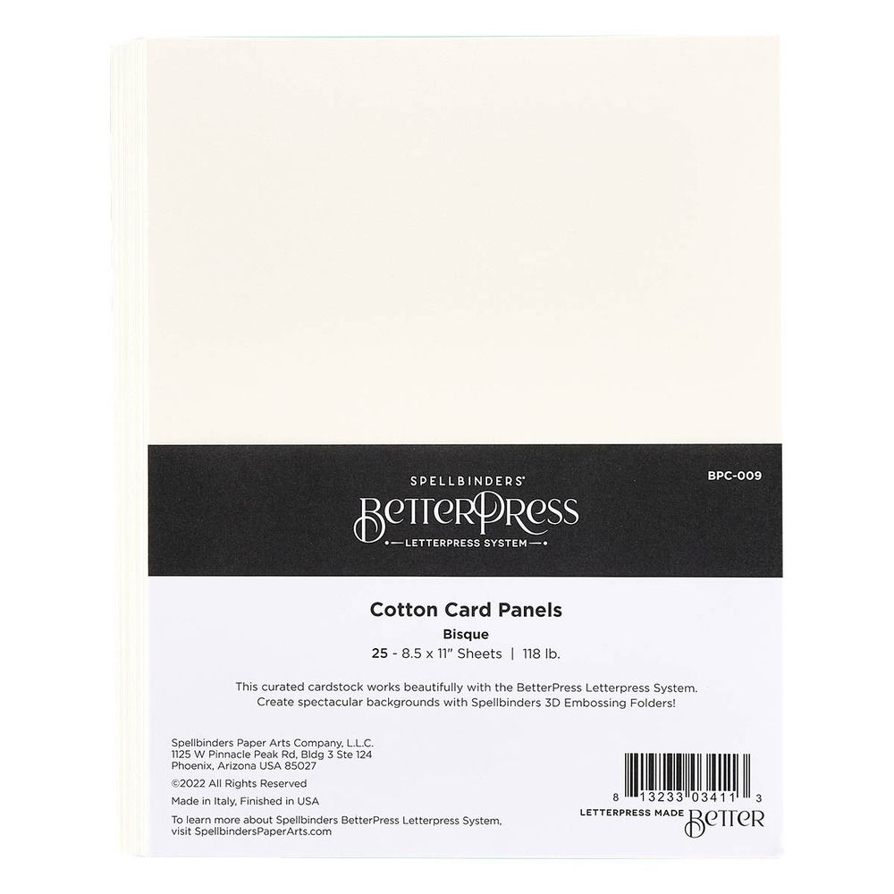 Bisque - BetterPress 8.5x11 Cotton Sheets