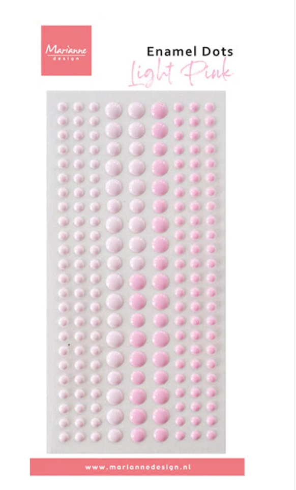 Light Pink - Enamel Dots