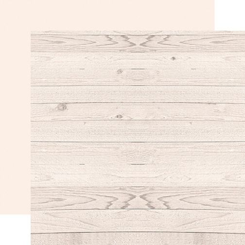 12x12 Double-sided Paper - Pale Wood Grain - Cool Wood Grains Collection