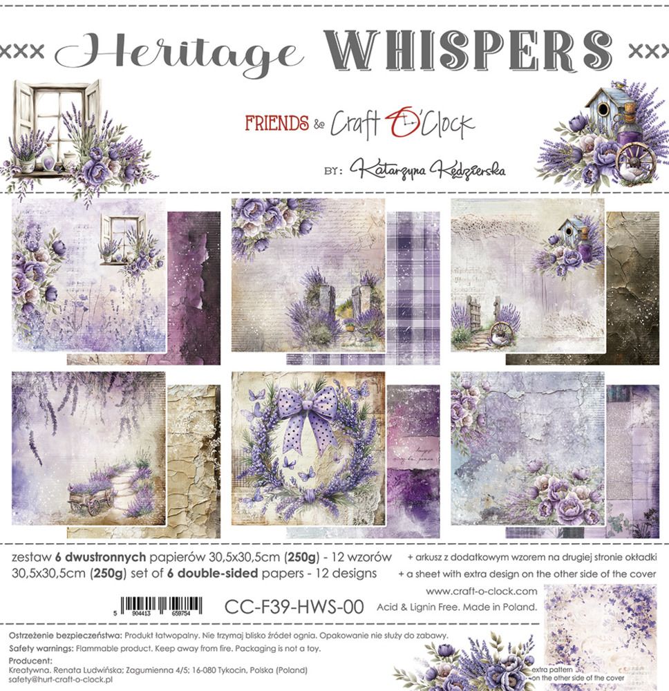 12x12 Paper Pad - Heritage Whispers Collection