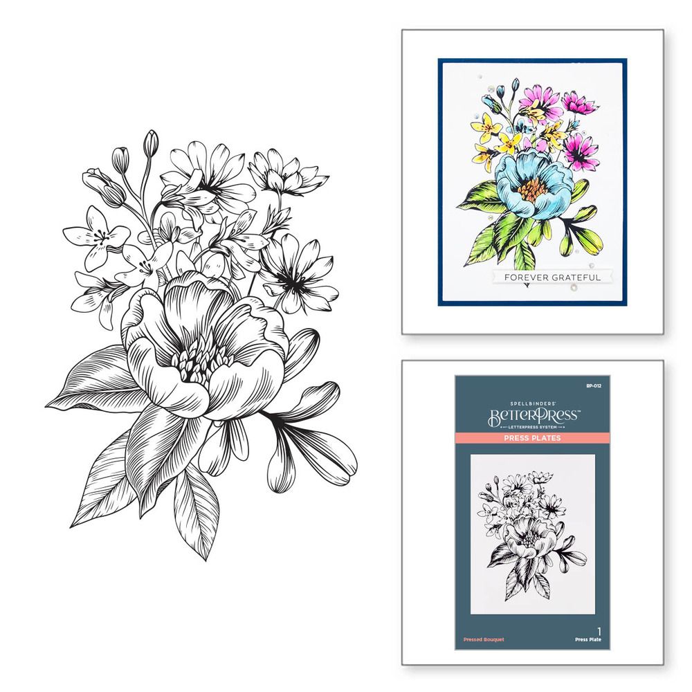 Pressed Bouquet - BetterPress Press Plates