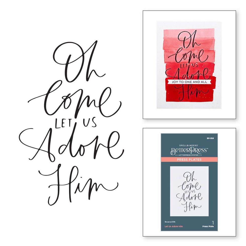 Let Us Adore Him - BetterPress Press Plate