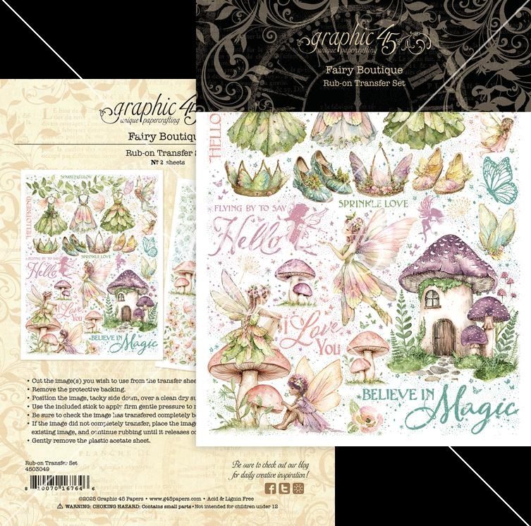 Rub-on Transfers - Fairy Boutique Collection
