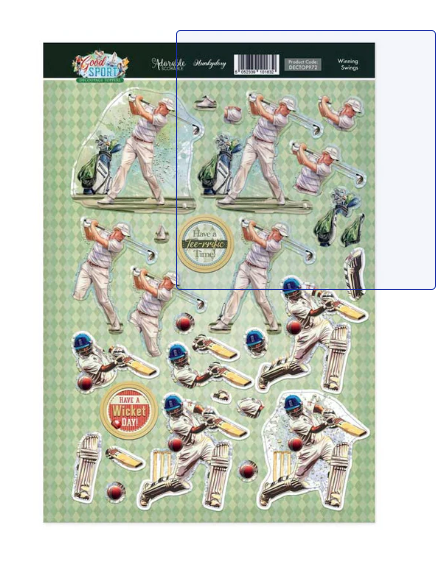 Winning Swings - Decoupage Topper Sheet