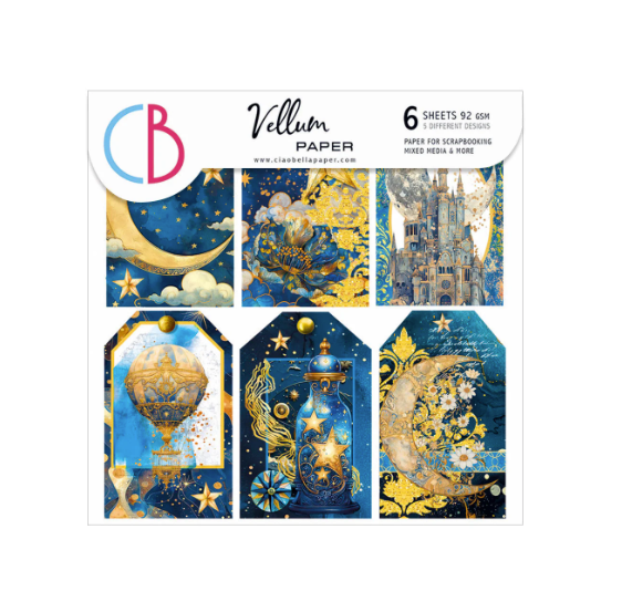 6x6 Vellum Fussy Cutting Pad - Celestial Collection