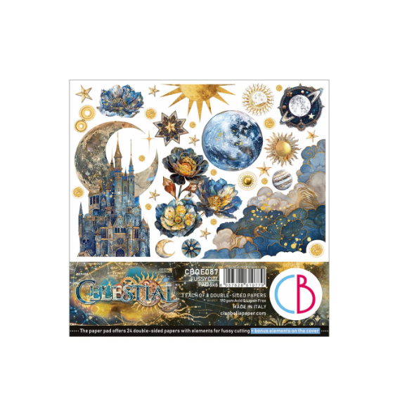 6x6 Fussy Cutting Pad - Celestial Collection