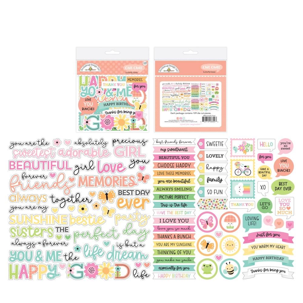 Chit Chat - Odds &amp; Ends Die Cuts - Butterfly Kisses Collection