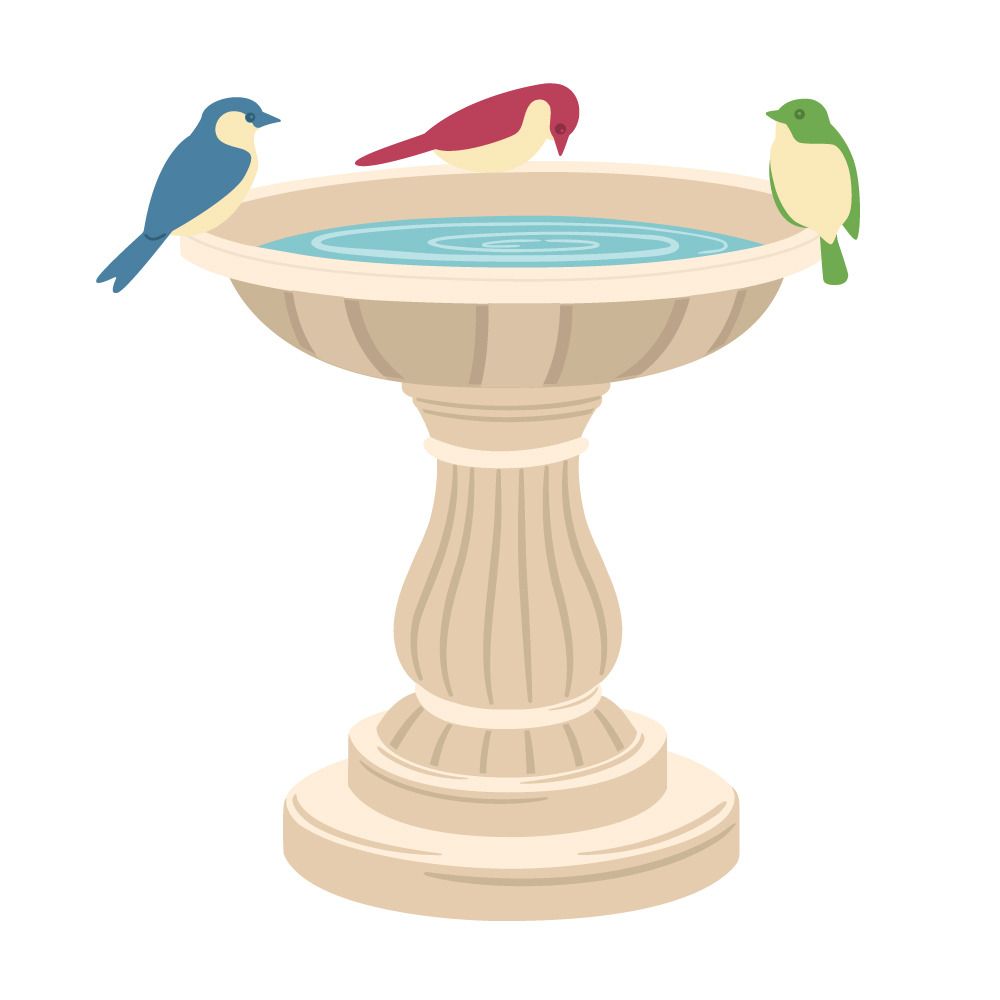 Lovely Layers: Bird Bath - Die Set