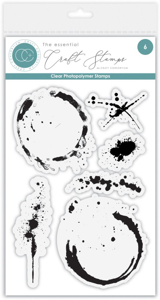 Ink &amp; Coffee Stains - Clear Stamp Set