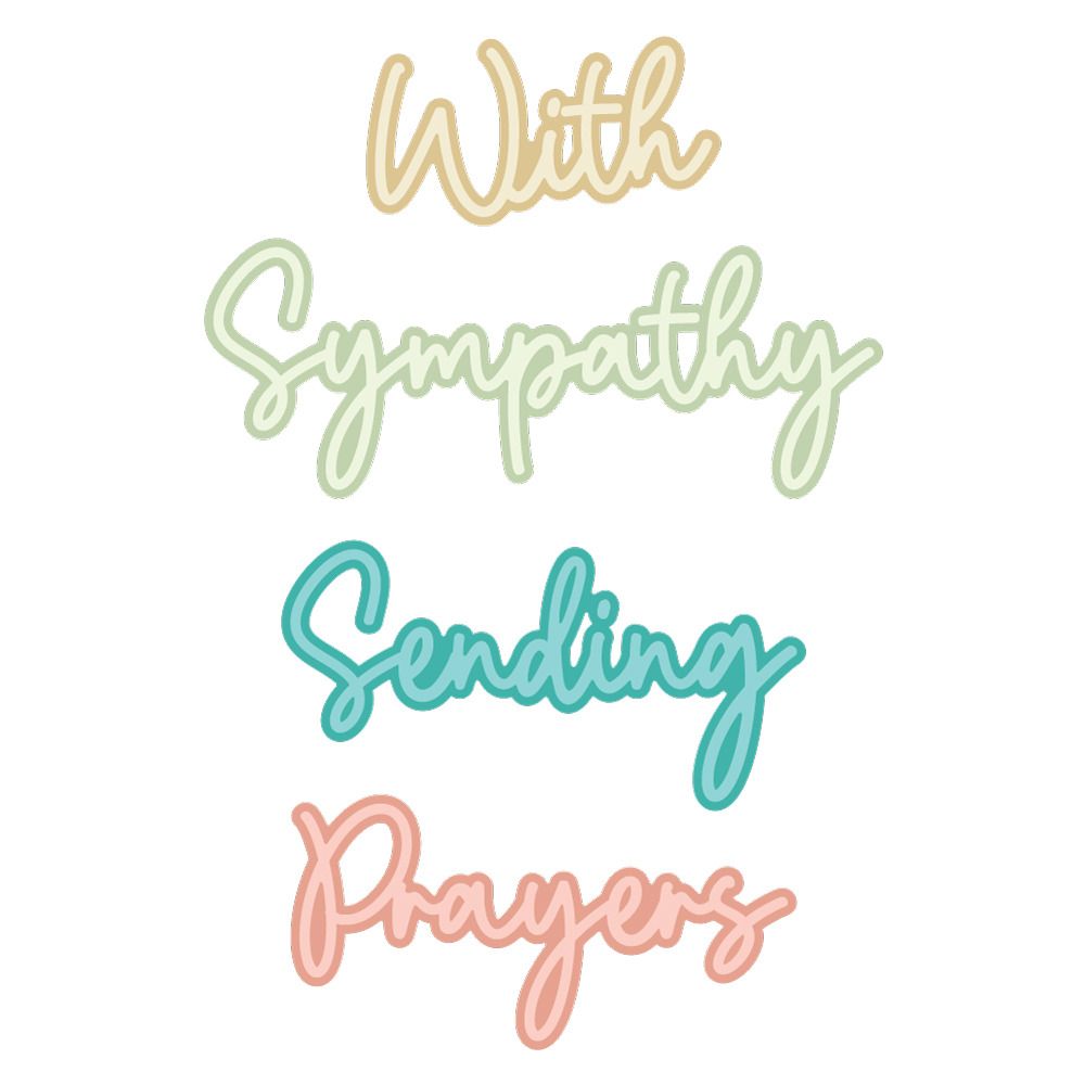 Great Greetings: Sympathy - Die Set