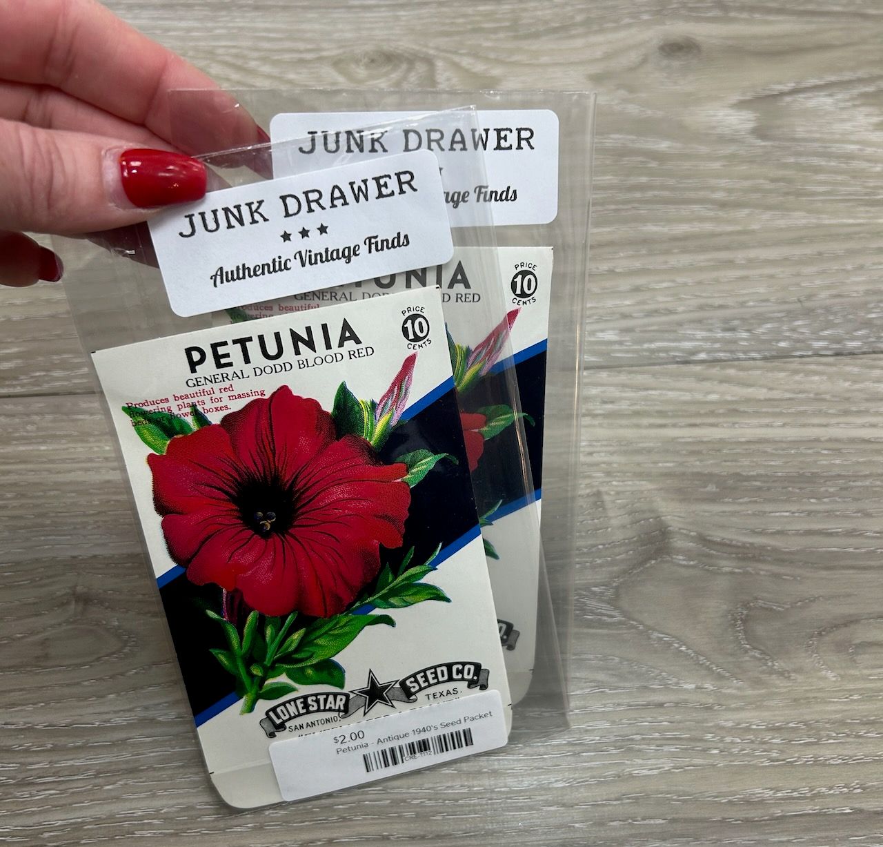 Petunia - Antique 1940&#39;s Seed Packet