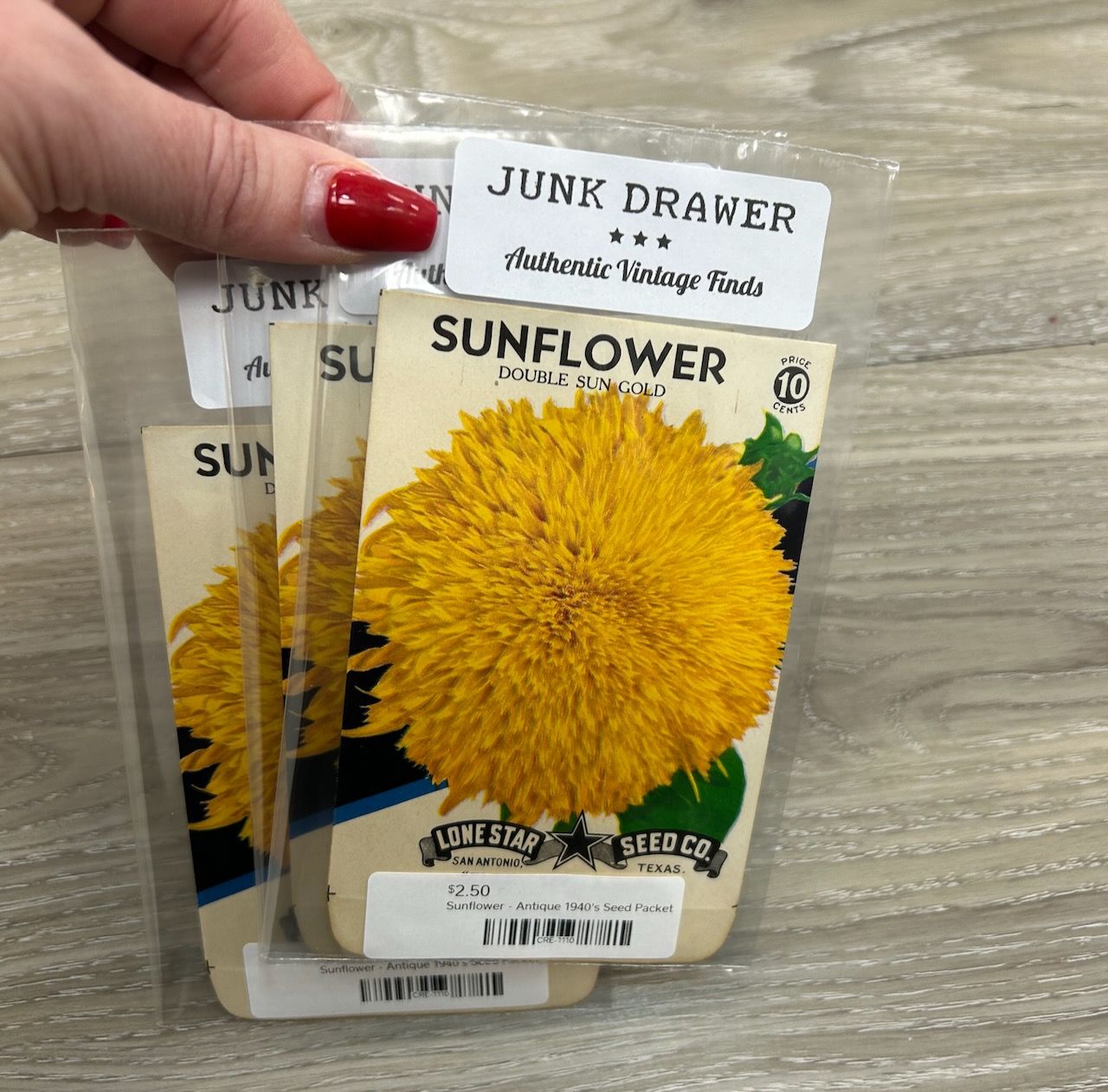 Sunflower - Antique 1940&#39;s Seed Packet