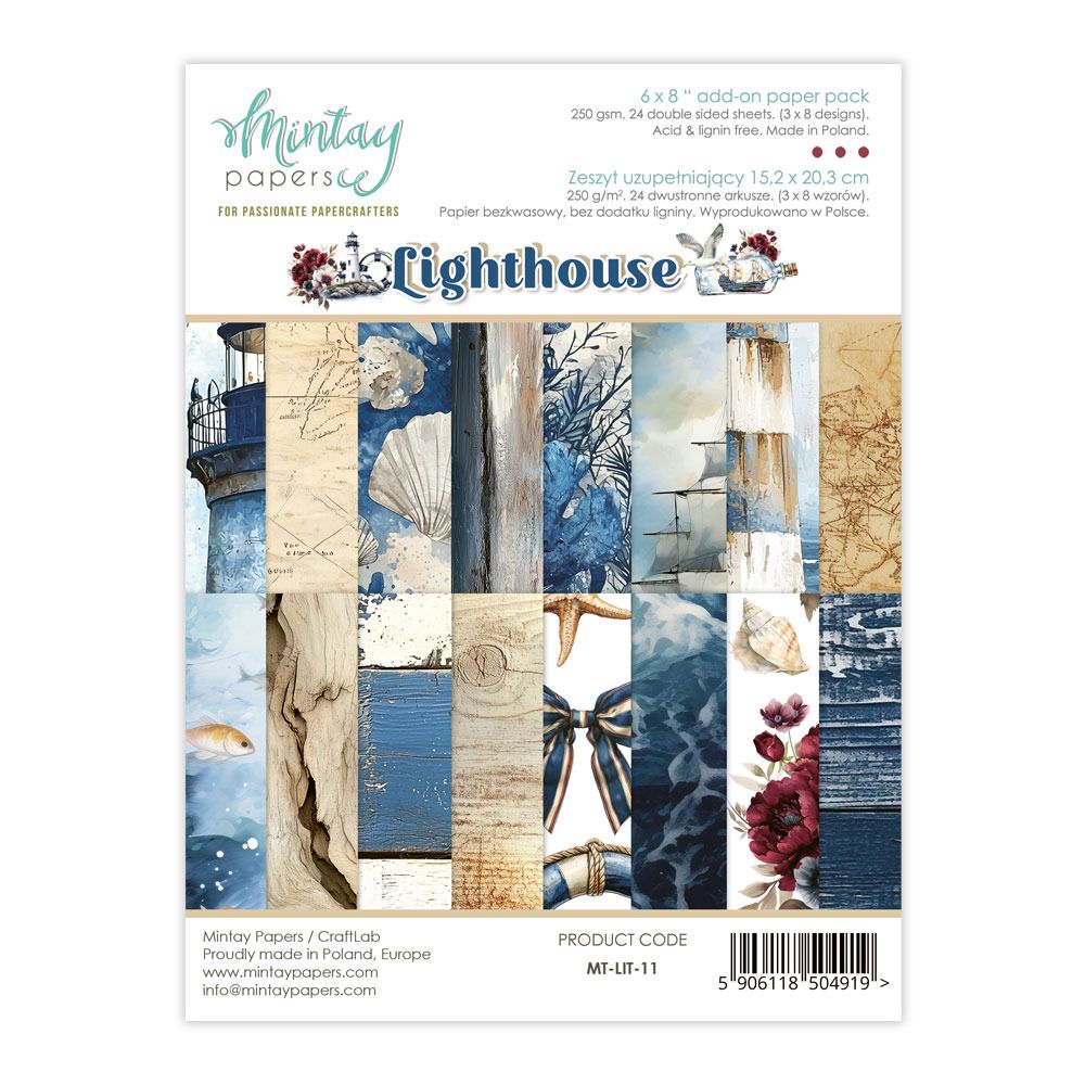 6x8 Add-on Paper Pad - Lighthouse Collection