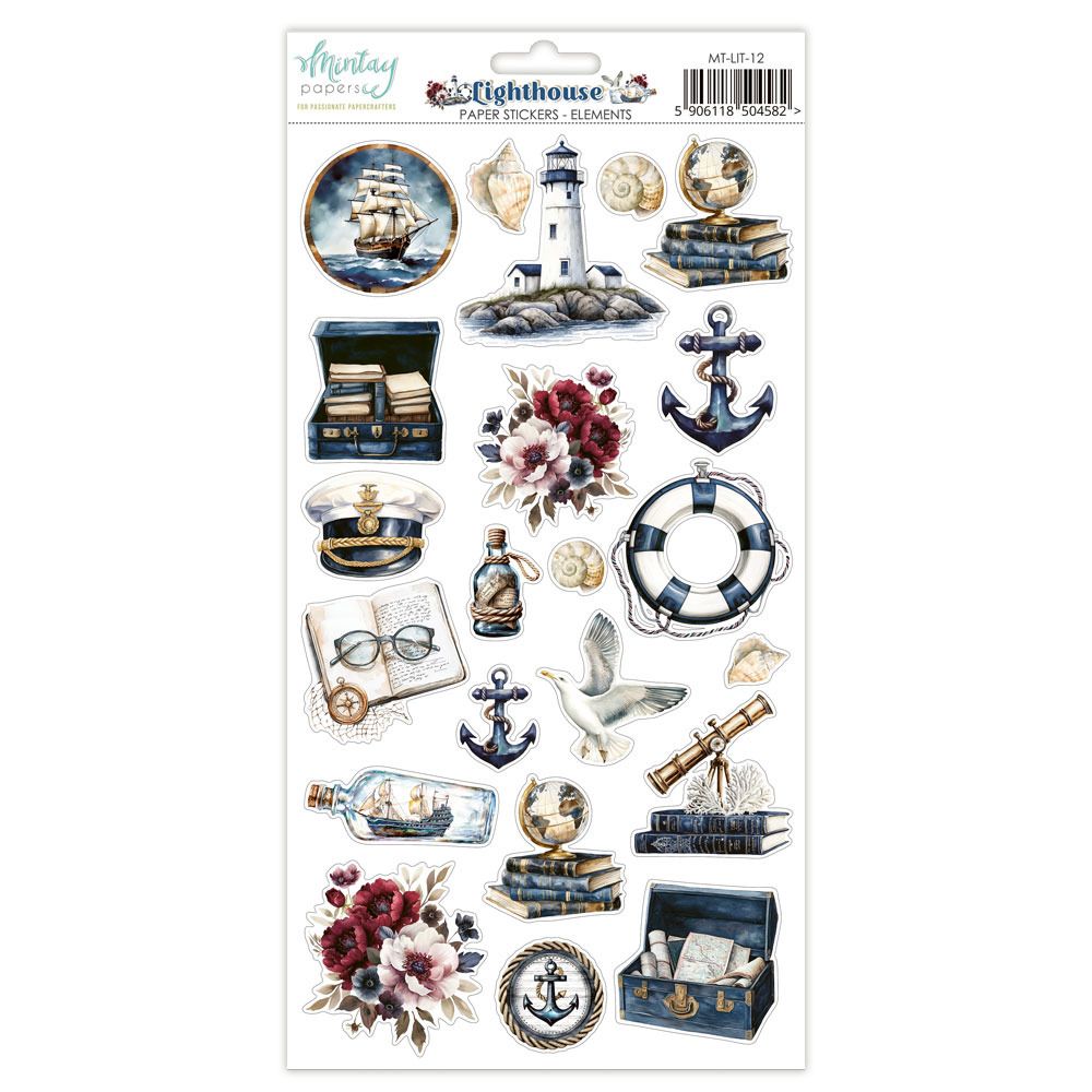 Elements - 6x12 Paper Stickers - Lighthouse Collection