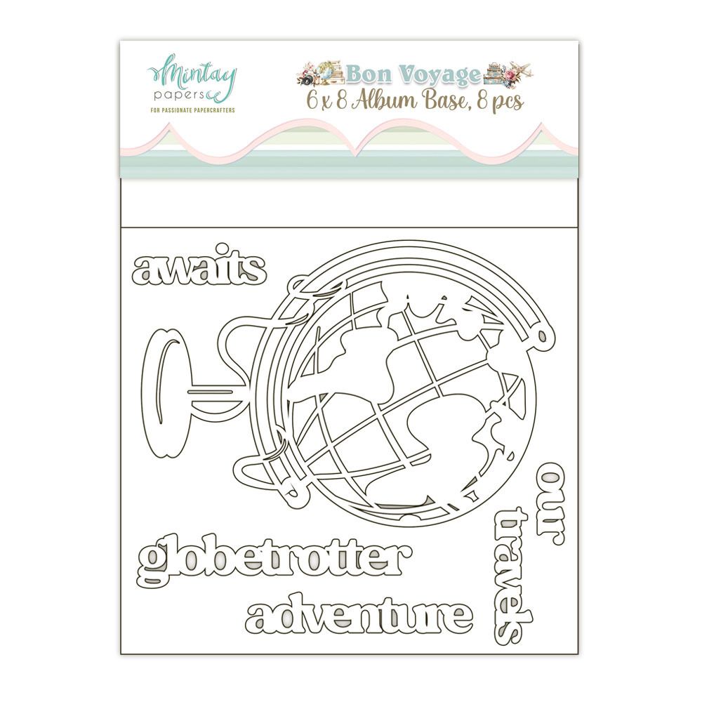 6x8 Chipboard Album - Bon Voyage Collection