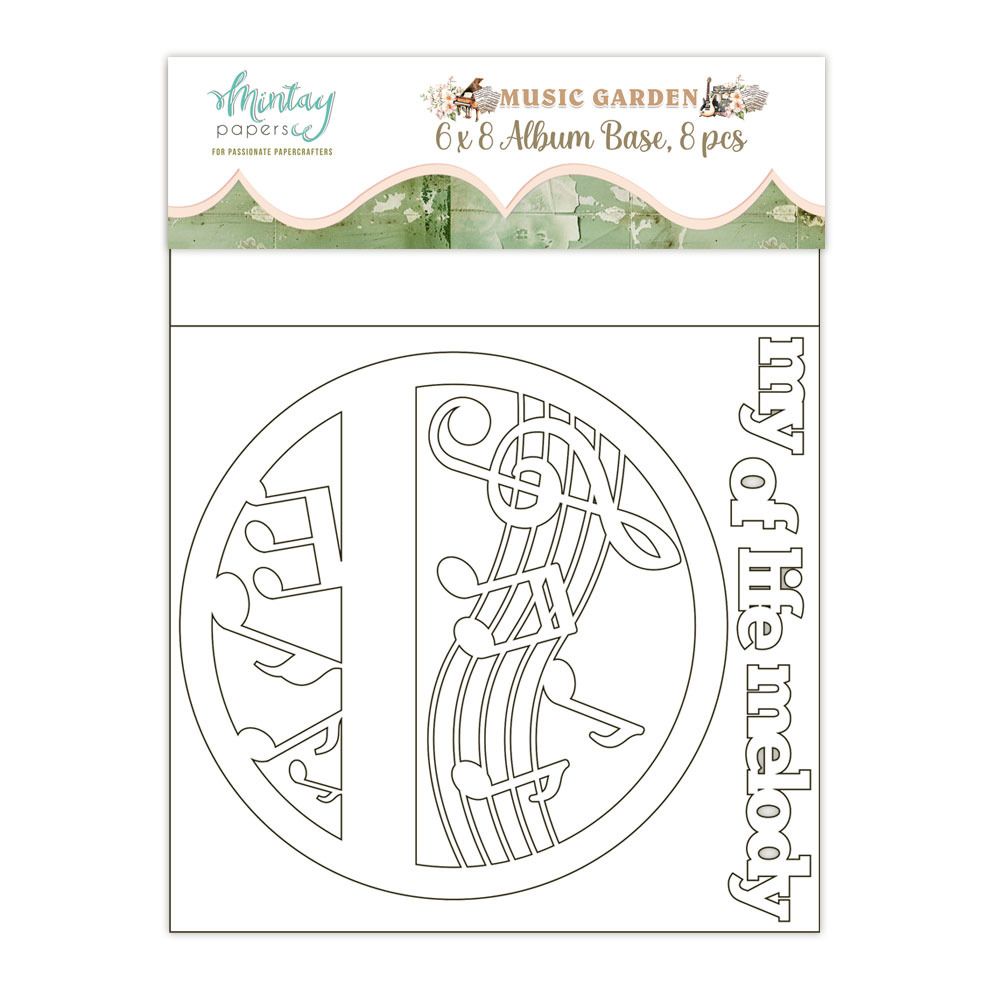 6x8 Chipboard Album - Music Garden Collection