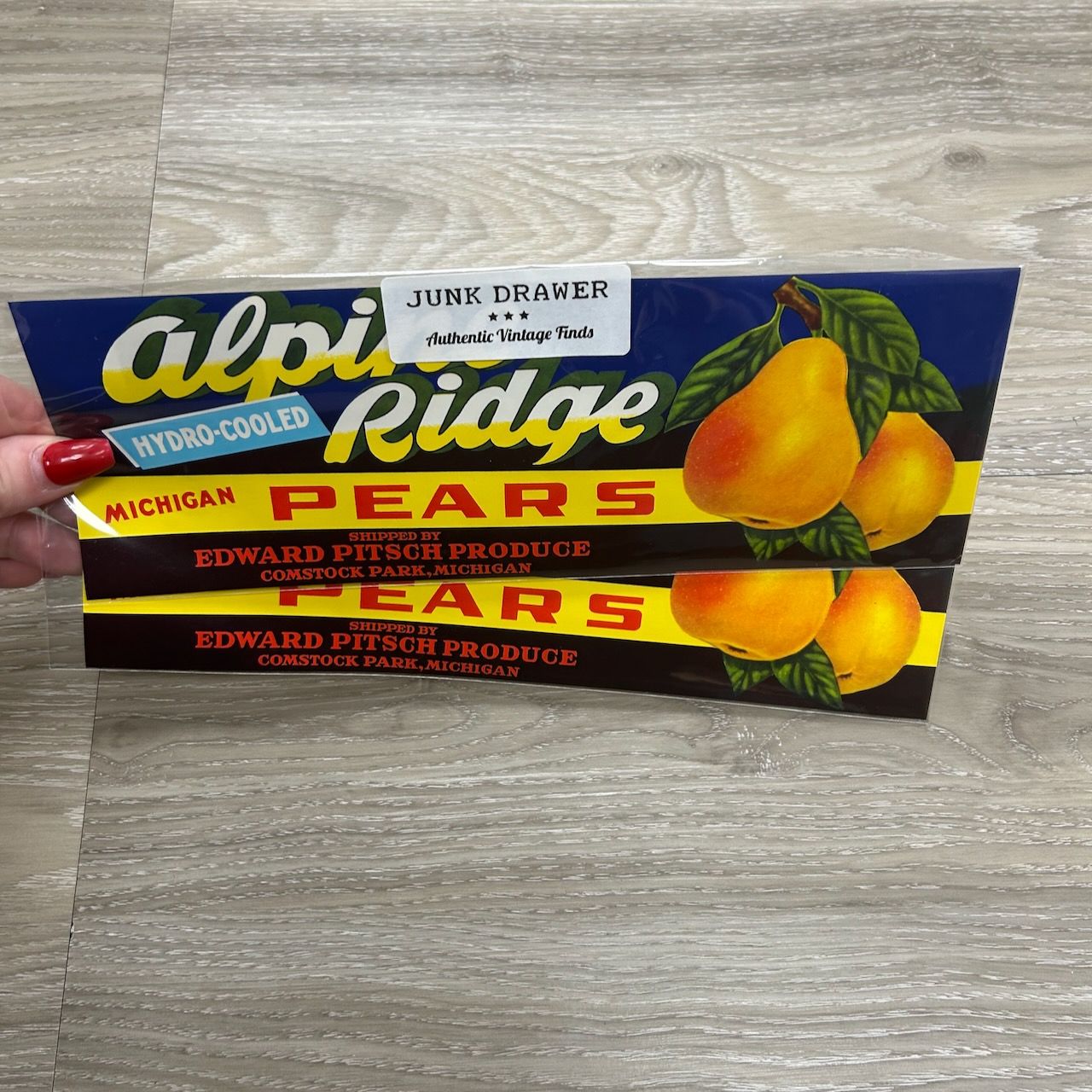 Alpine Ridge - Vintage Crate Label