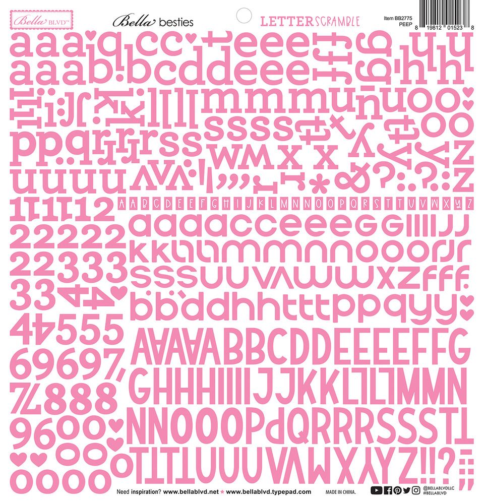 Peep - Letter Scramble - Alpha Sheet