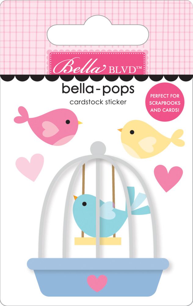 Tweet Tweet - Bella-pops 3D Cardstock Sticker