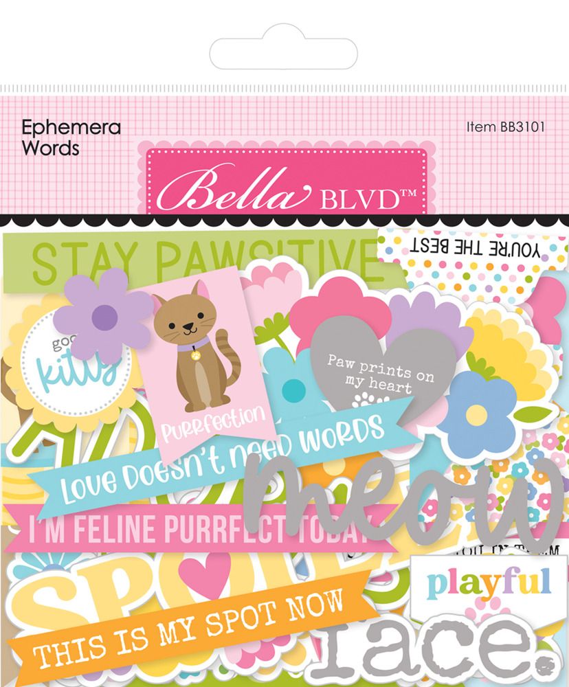 Ephemera Words - Meow Collection