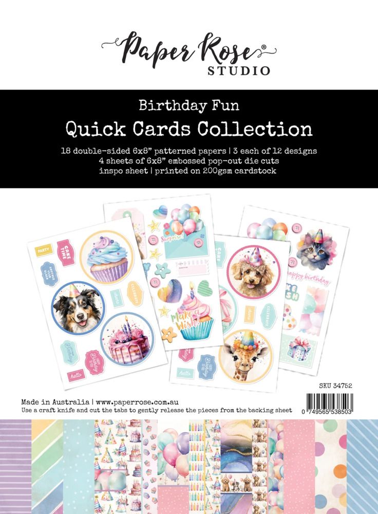 6x8 Quick Cards Collection - Birthday Fun Collection