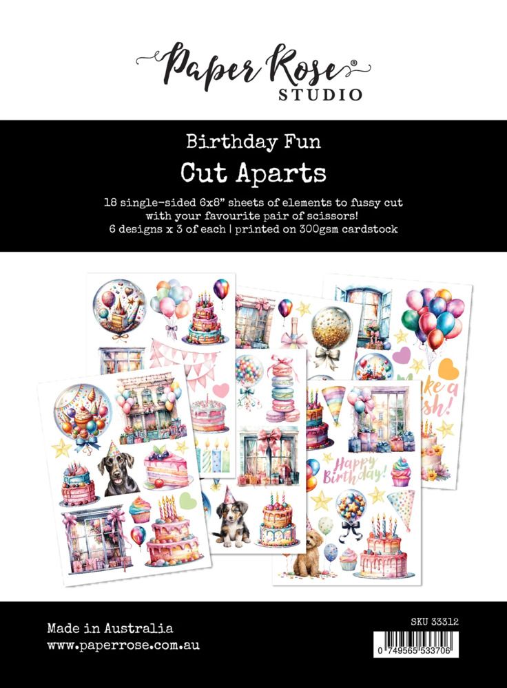 Cut Aparts Paper Pack - Birthday Fun Collection