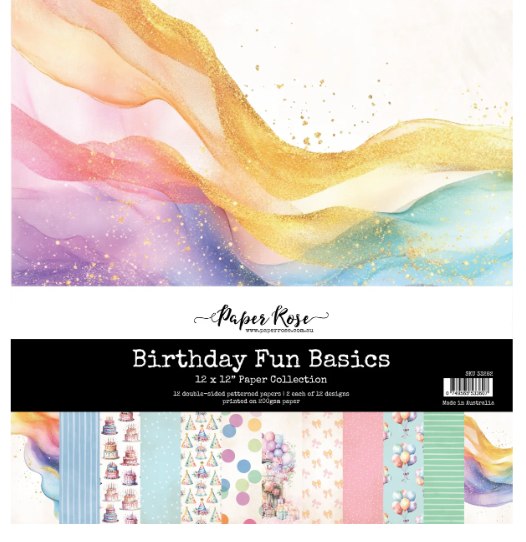 12x12 Paper Collection - Birthday Fun Basics Collection