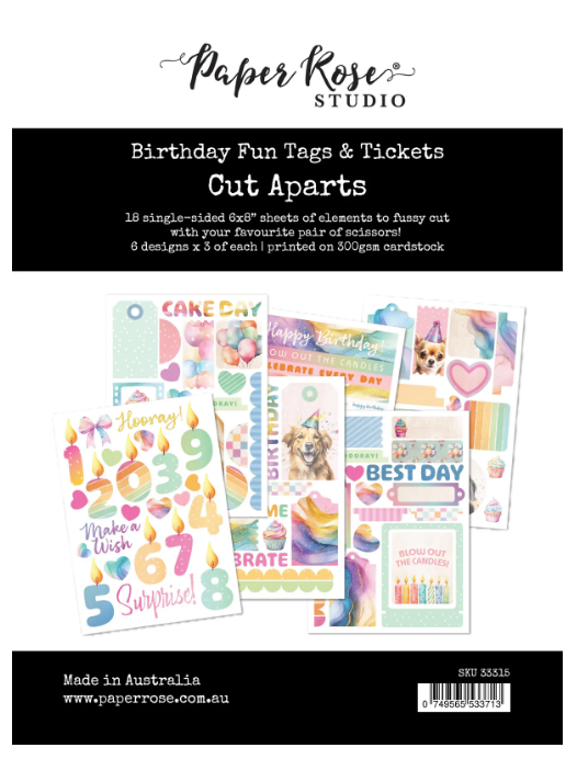 Tags &amp; Tickets Cut Aparts - Birthday Fun Collection